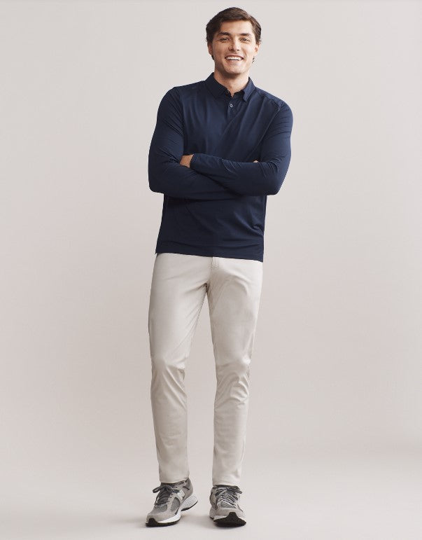 Rhone - Commuter Long Sleeve Polo - True Navy