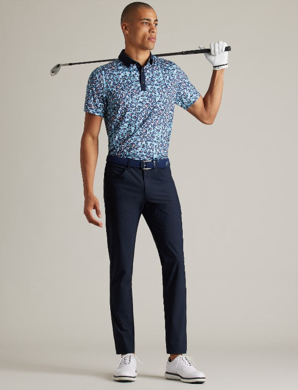 Rhone - Golf Sport Polo Spread Collar - Sea Jet Floral