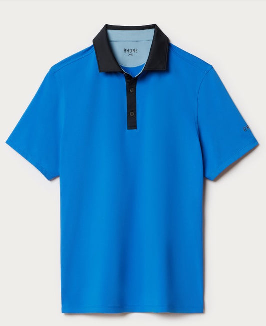 Rhone - Golf Sport Polo Spread Collar - Royal Blue