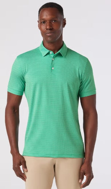 Mizzen + Main - Versa Short Sleeve Polo - Golf Green Tee Time