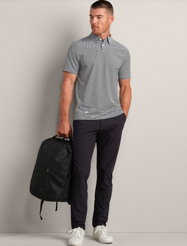 Rhone - Golf Sport Polo - Lichen Green Stripe