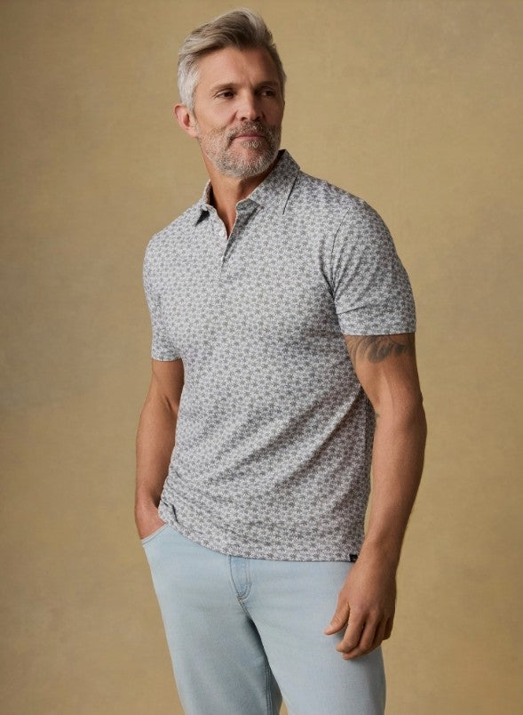 Faherty - Short Sleeve Movement Pique Polo - Olive Palm Beach
