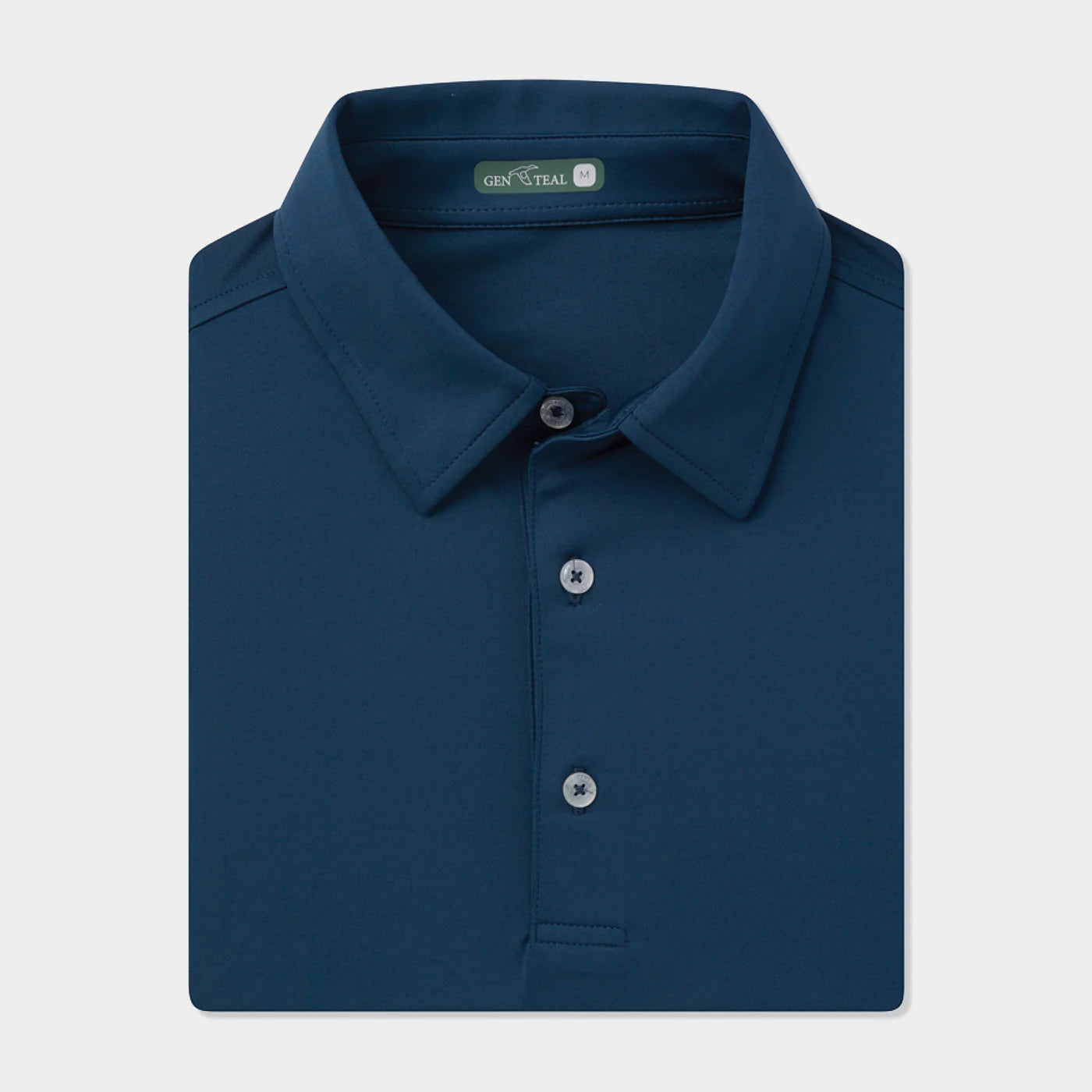 Genteal - Solid Performance Polo - Navy