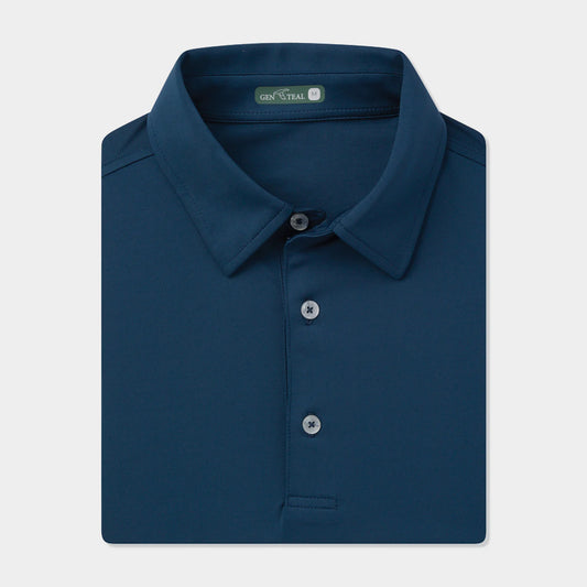 Genteal - Solid Performance Polo - Navy