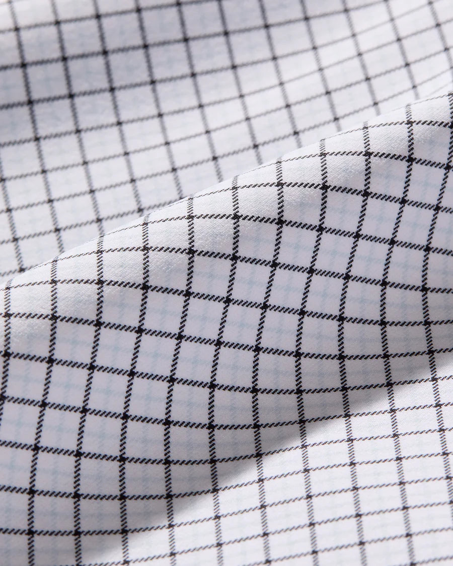 Rhone - State of Mind Shirt - Slim Fit - Light Blue/Black Mini Windowpane