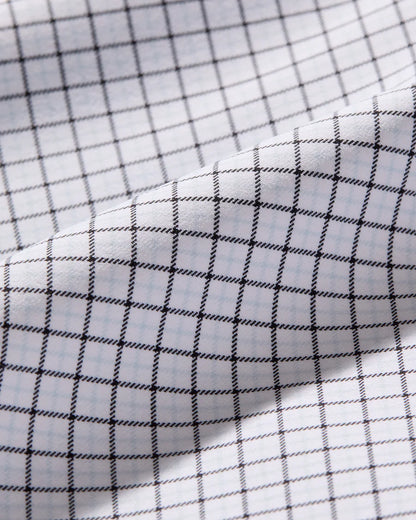 Rhone - State of Mind Shirt - Slim Fit - Light Blue/Black Mini Windowpane