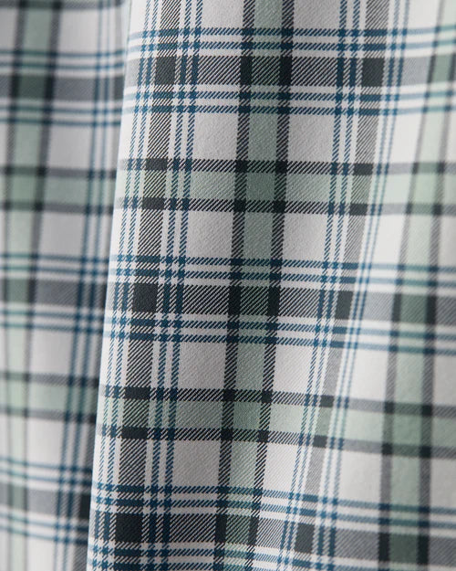 Rhone - State of Mind Shirt - Slim Fit - Pine Gray/White Plaid
