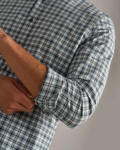 Rhone - State of Mind Shirt - Slim Fit - Pine Gray/White Plaid