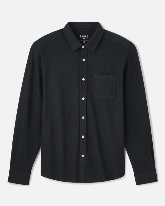 Rhone - WFH Shirt - Long Sleeve - Black