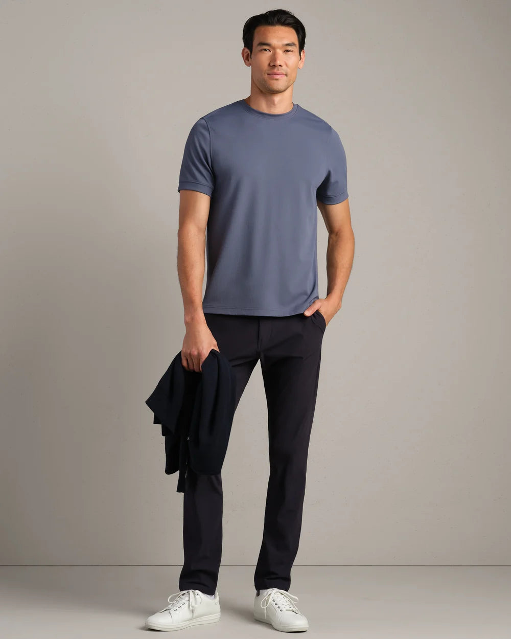 Rhone - Waffle Tech Tee - Shale Blue