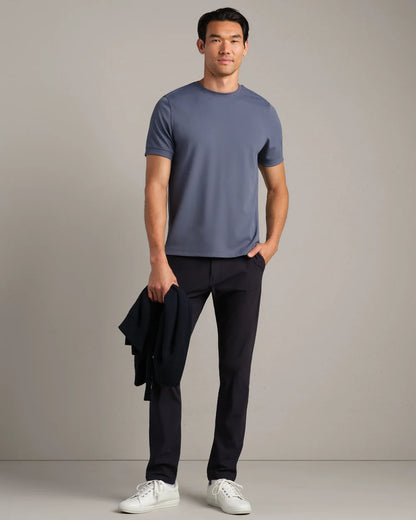 Rhone - Waffle Tech Tee - Shale Blue