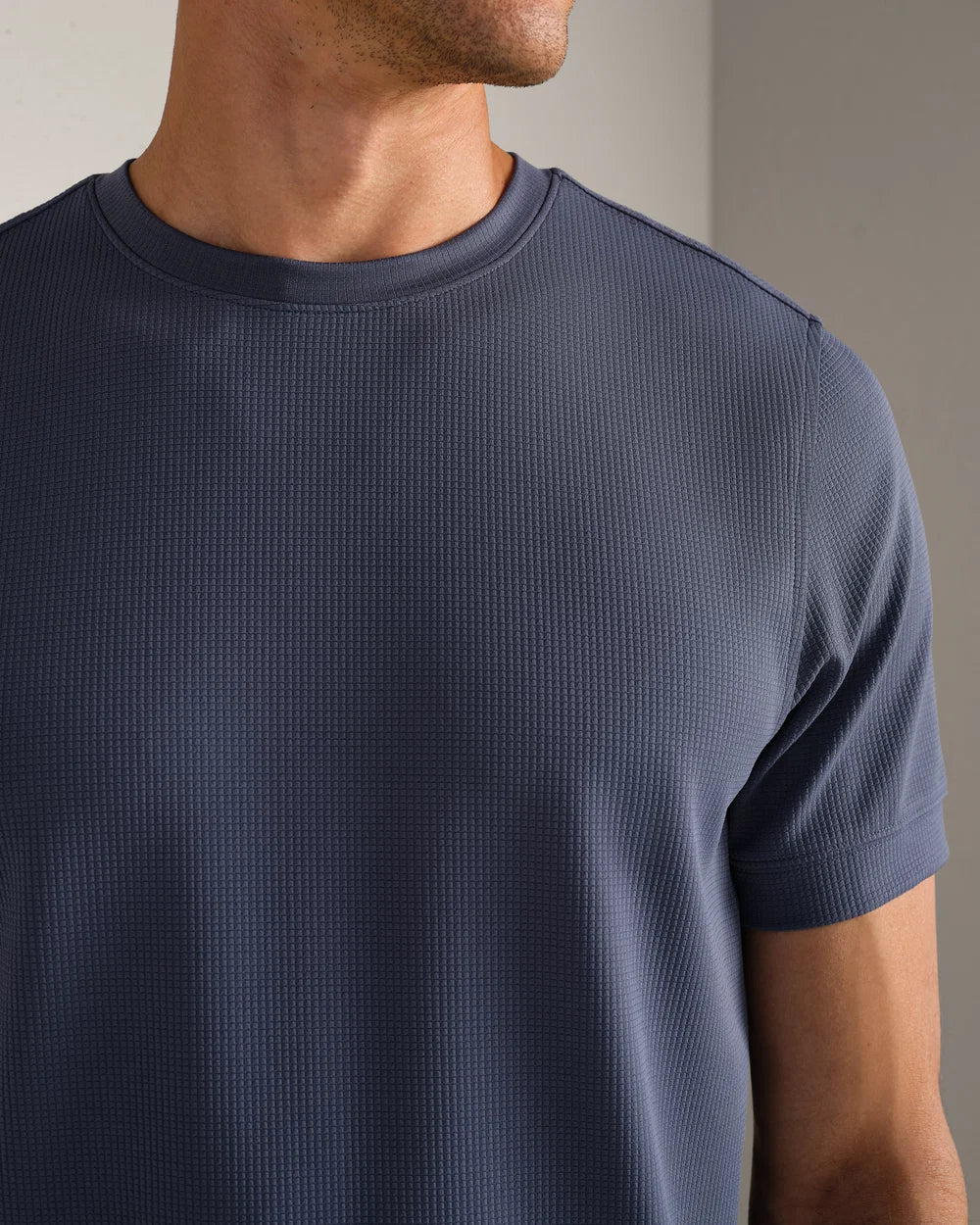 Rhone - Waffle Tech Tee - Shale Blue