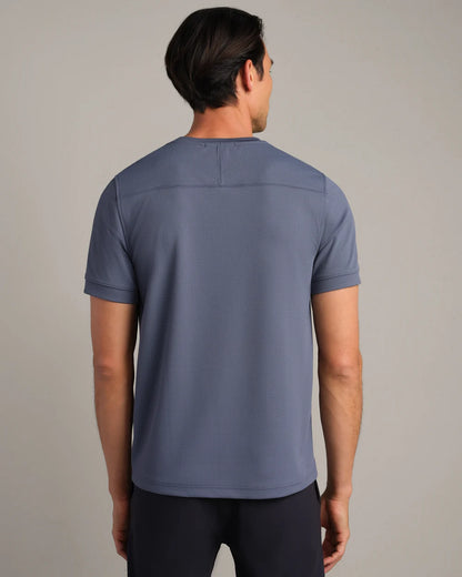 Rhone - Waffle Tech Tee - Shale Blue