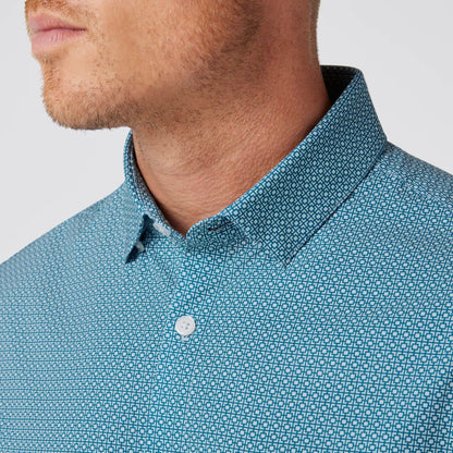 Mizzen+Main - Leeward Short Sleeve - Sapphire Geo