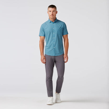 Mizzen+Main - Leeward Short Sleeve - Sapphire Geo