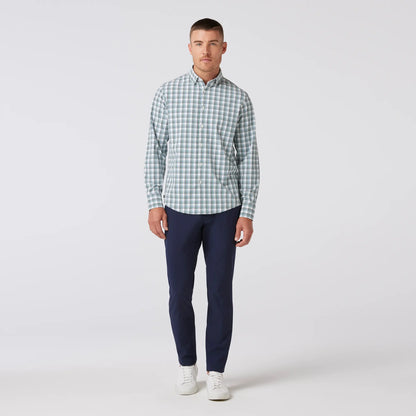 Mizzen + Main - Leeward No Tuck Dress Shirt - White Noah Plaid