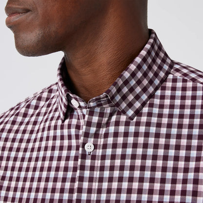 Mizzen + Main - Leeward Dress Shirt - Wine Todos Plaid