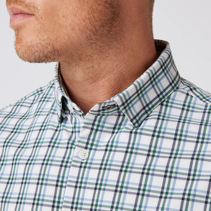 Mizzen + Main - Leeward No Tuck Dress Shirt - White Noah Plaid