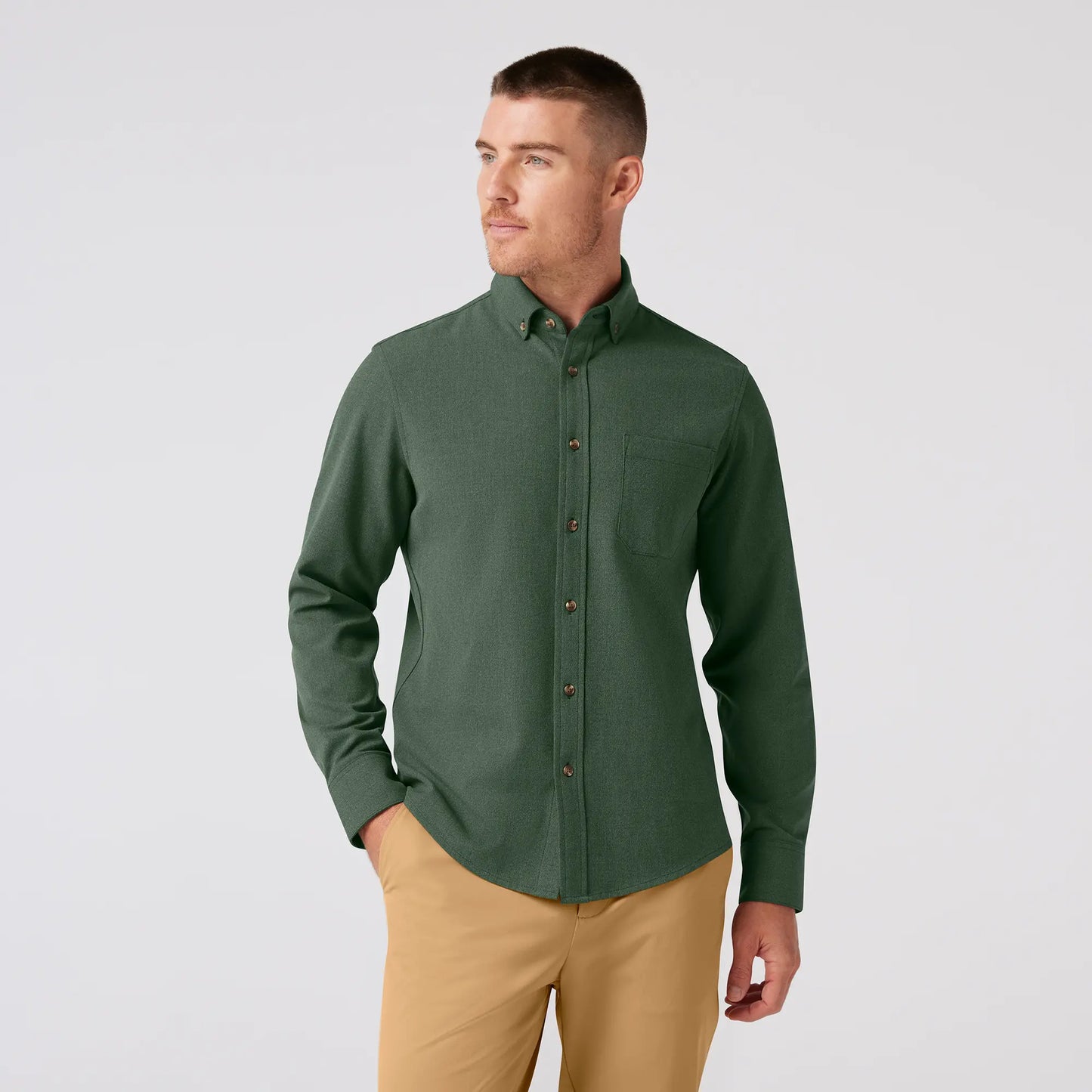 Mizzen+Main - City Flannel - Spruce Heather