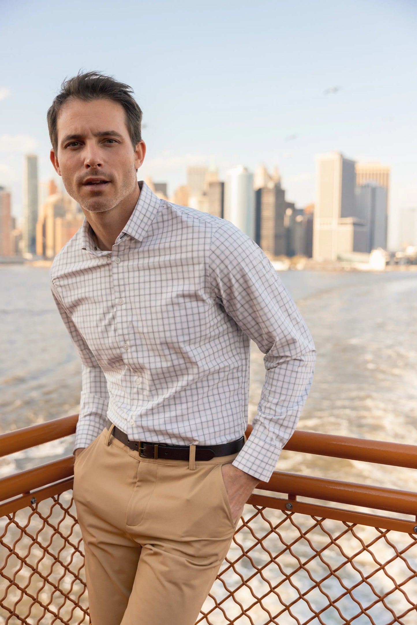 Mizzen+Main - Leeward Dress Shirt - White Eric Plaid