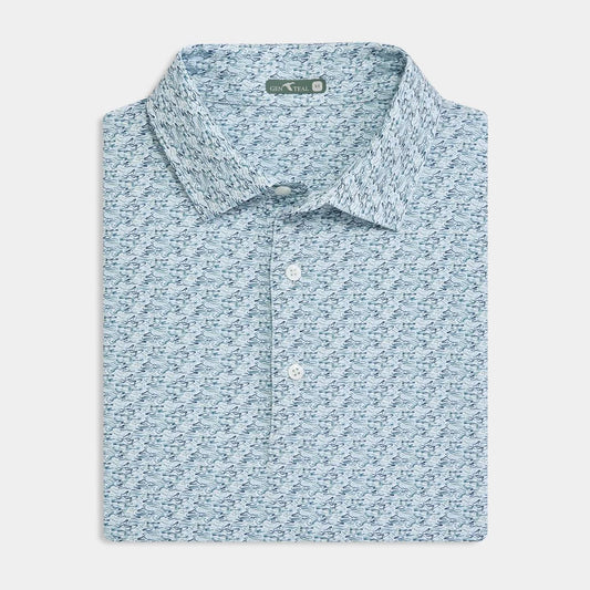 Genteal - Youth Performance Polo - Serene Ripple Effect