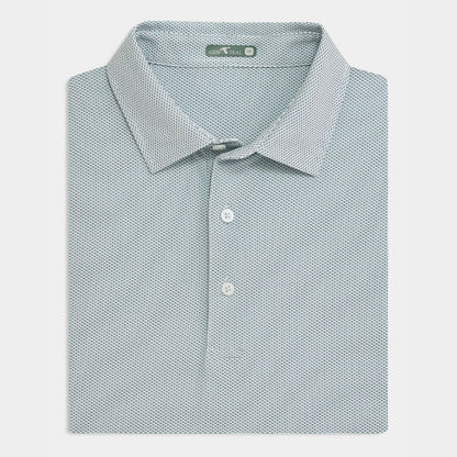 Genteal - Brick Jacquard Polo - Seabrook