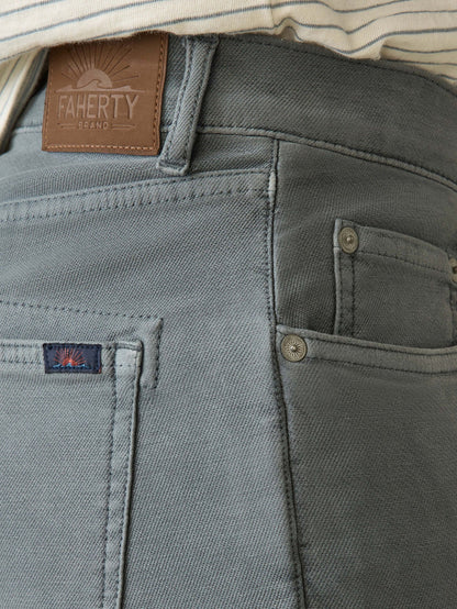 Faherty - Stretch Terry 5 Pocket Pant - Slate