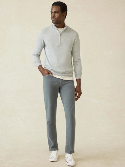 Faherty - Stretch Terry 5 Pocket Pant - Slate