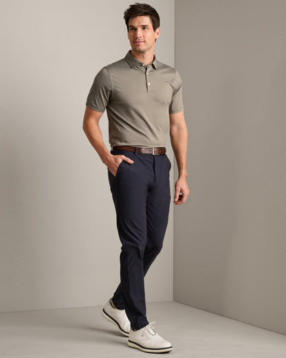 Rhone - Drive Time Polo - Smokey Olive Stripe