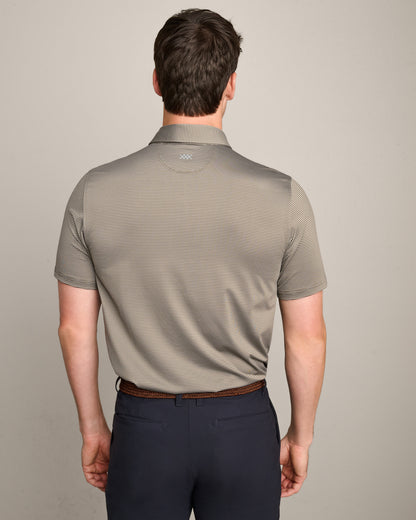 Rhone - Drive Time Polo - Smokey Olive Stripe