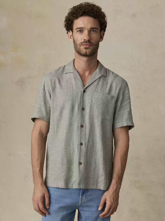 Faherty - Ss Breeze Camp Shirt - Garden Valley