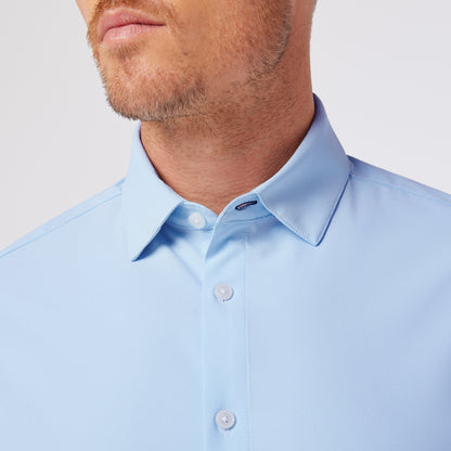 Mizzen + Main - Leeward LS Dress Shirt - Light Blue Stratton Check