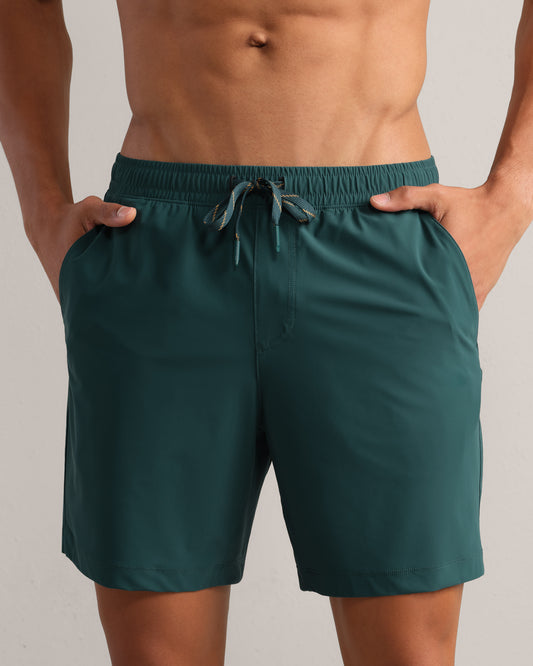 Rhone - 7" Pursuit Short, Lined - Moss Green