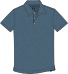 Faherty - Short Sleeve Movement Pique Polo - Eastern Sky Blossom