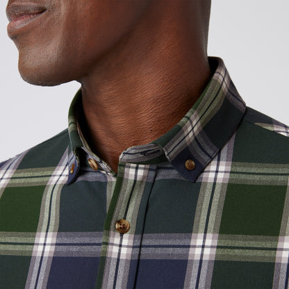 Mizzen+Main - City Flannel - Navy Demetrius Plaid