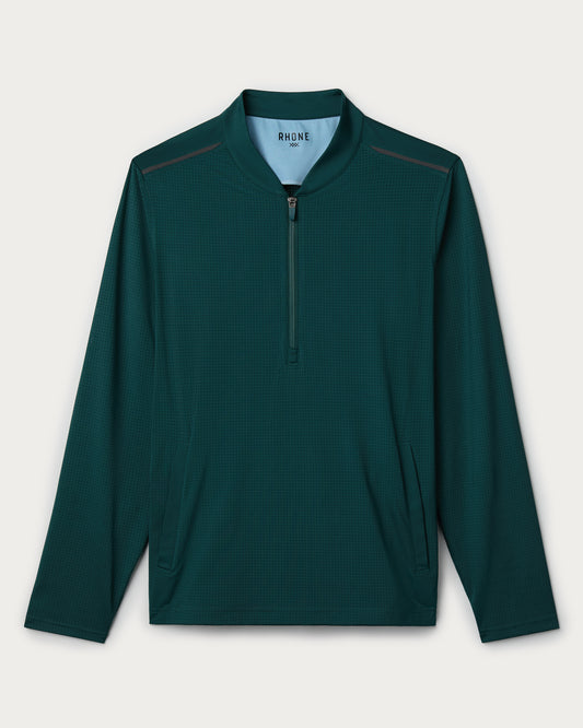 Rhone - Air Tech 1/4 Zip - Moss Green