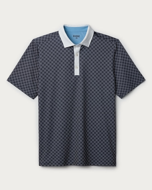 Rhone - Golf Sport Polo - True Navy Circle Geo