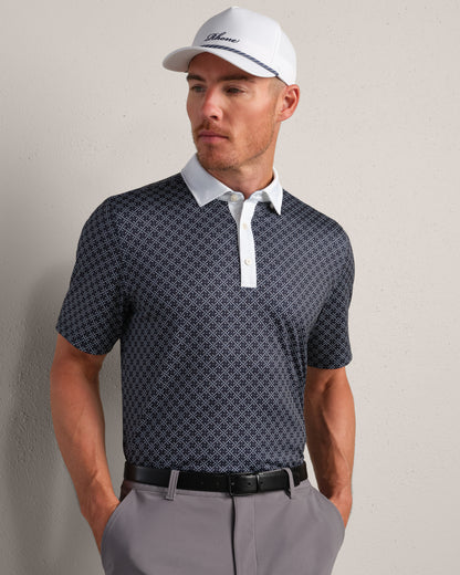 Rhone - Golf Sport Polo - True Navy Circle Geo
