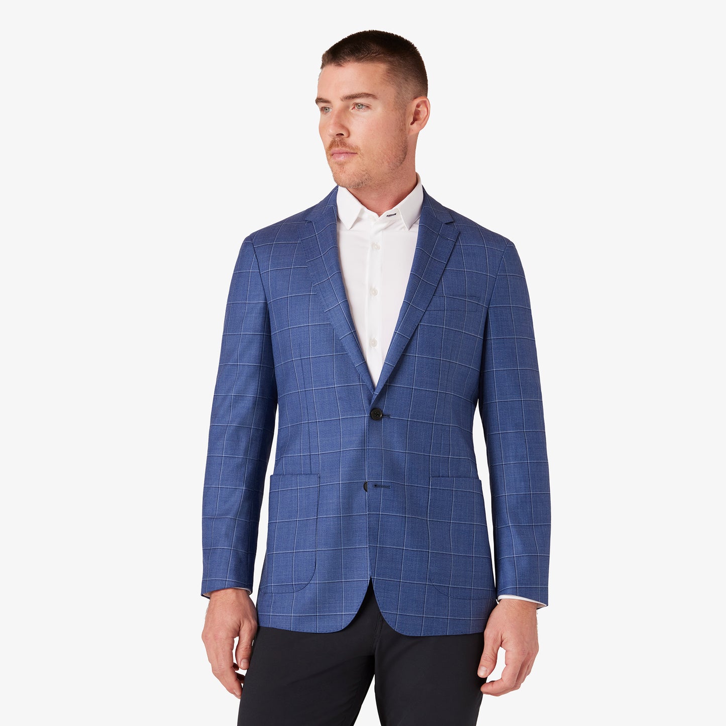 Mizzen + Main - Lavelle Blazer - True Blue Windowpane