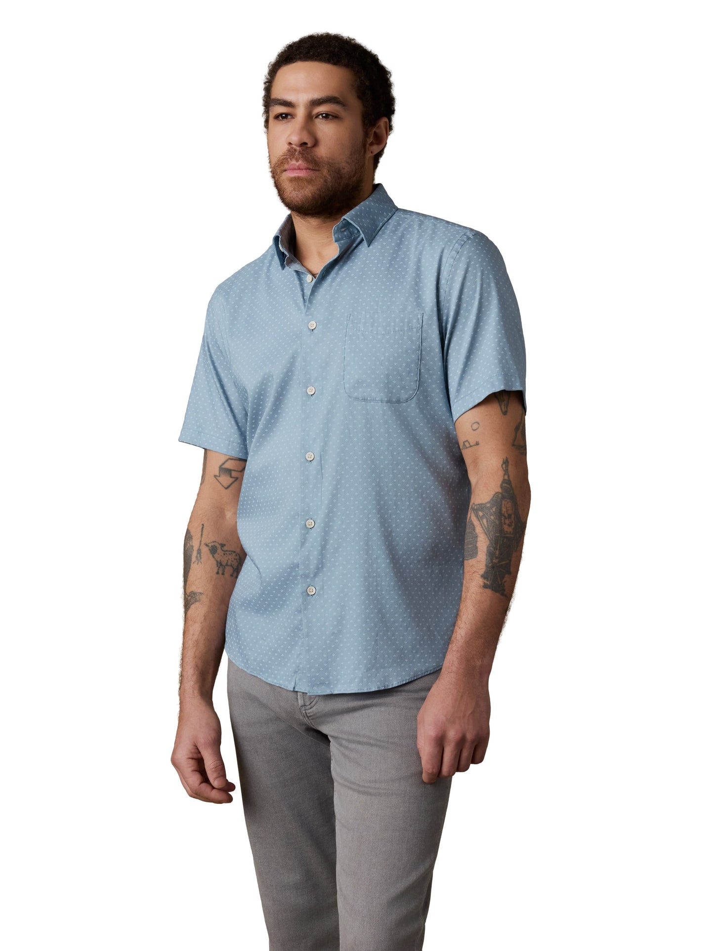 Faherty - Movement Monterey Shirt - Teal Shell Beach