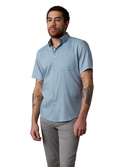 Faherty - Movement Monterey Shirt - Teal Shell Beach