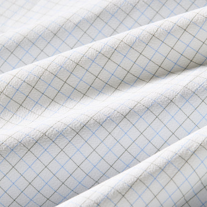 Mizzen + Main - Leeward No Tuck LS Dress Shirt - White Conner Tattersall