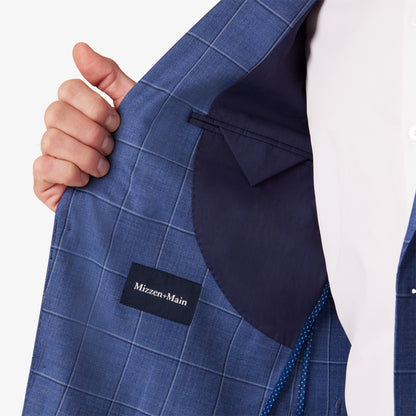 Mizzen + Main - Lavelle Blazer - True Blue Windowpane