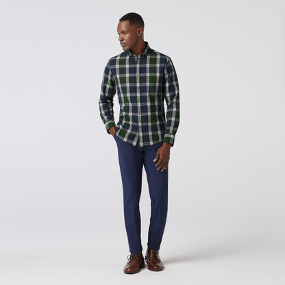 Mizzen+Main - City Flannel - Navy Demetrius Plaid