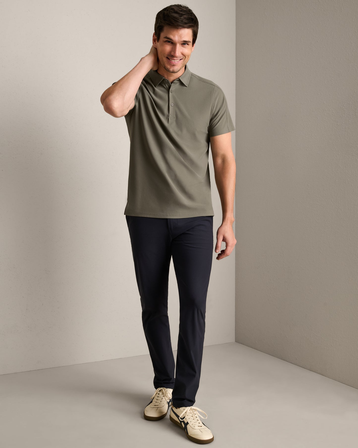 Rhone - Regatta Pique Polo - Smokey Olive