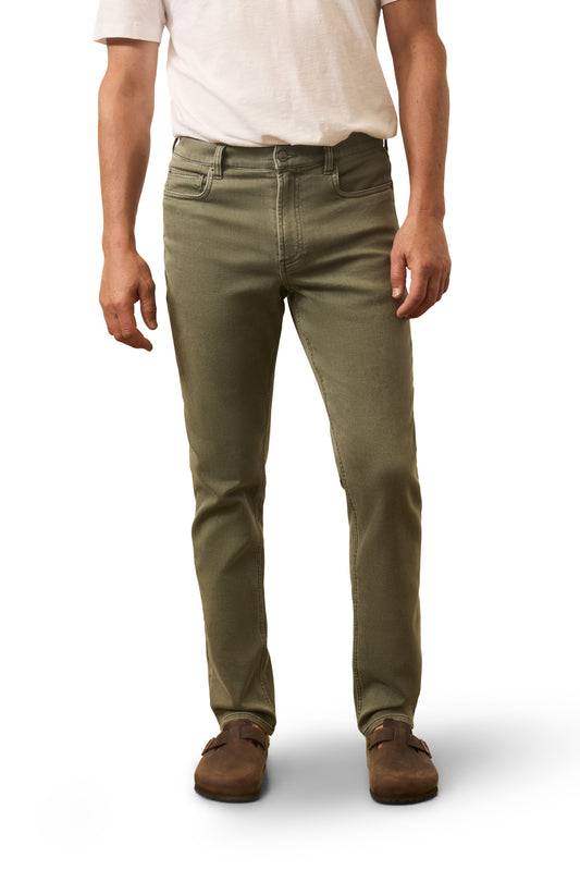 Faherty - Stretch Terry 5 Pocket Pant - Island Olive