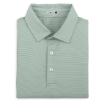 Genteal - Club Pinstripe Performance Polo - Pine